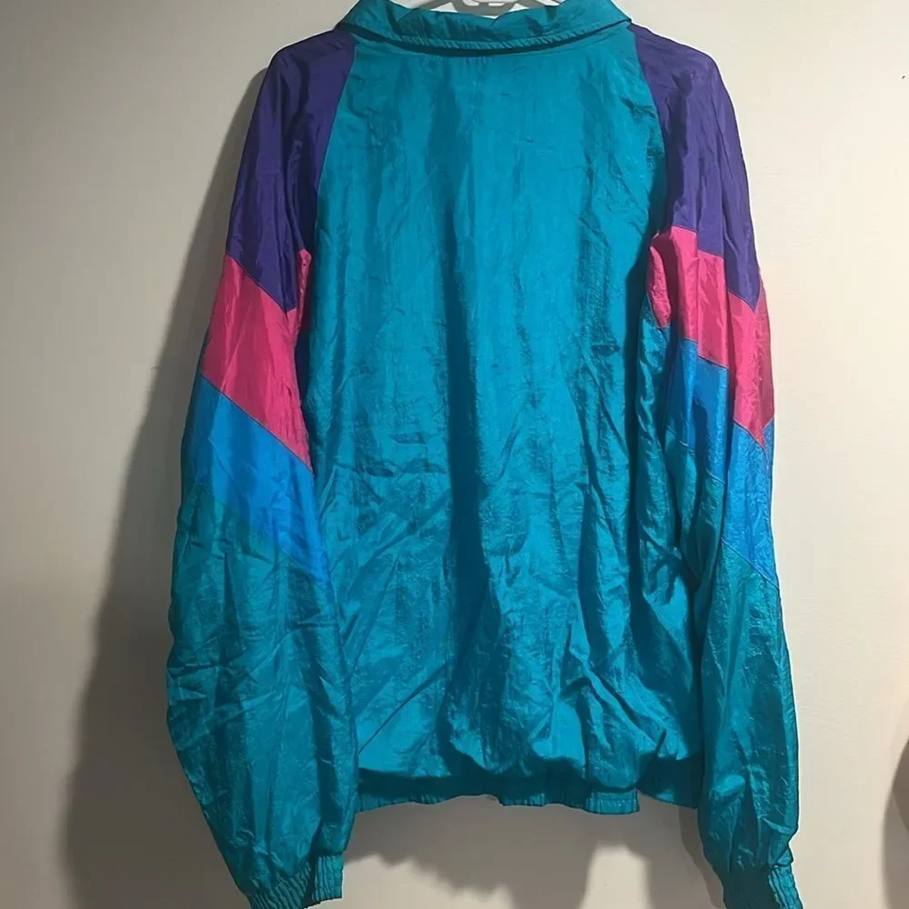 Vintage Windbreaker Jacket - Purple, Pink, and Blue - Picture 2 of 3